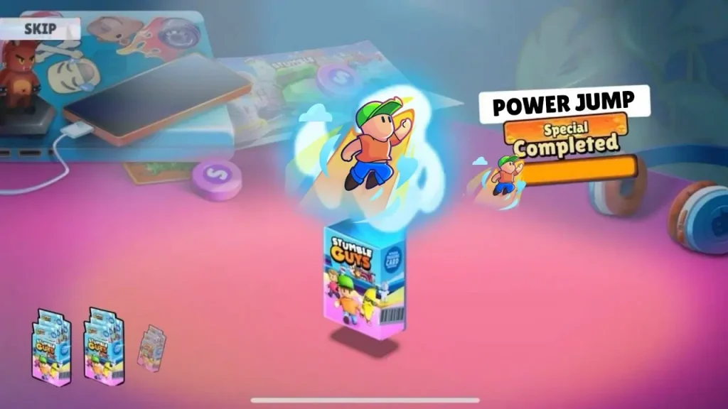 power jump emote in stumble guys 